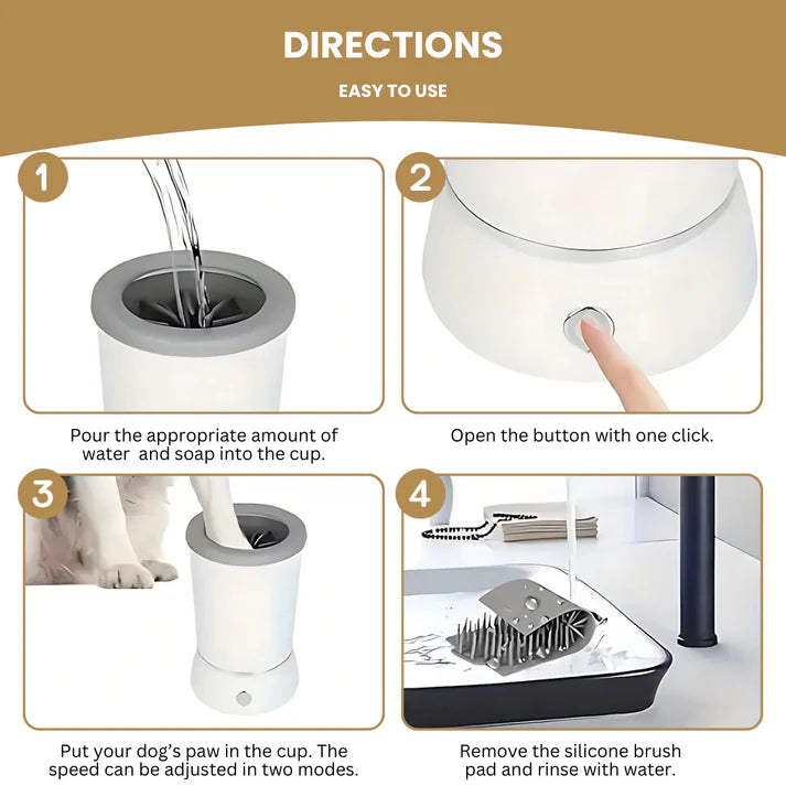 PawTasticLife™ Automatic Paw Cleaner