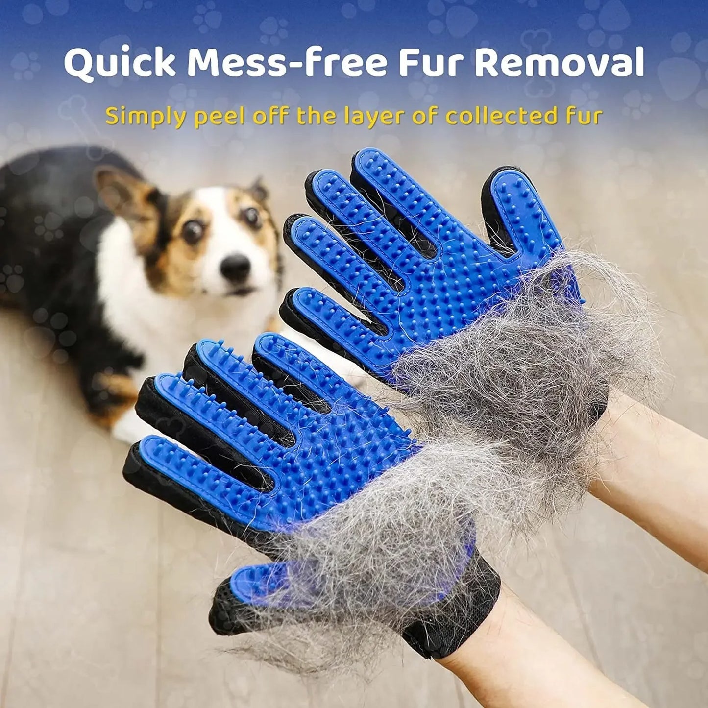 PawTasticLife™ Grooming Gloves – Deshedding & Massaging