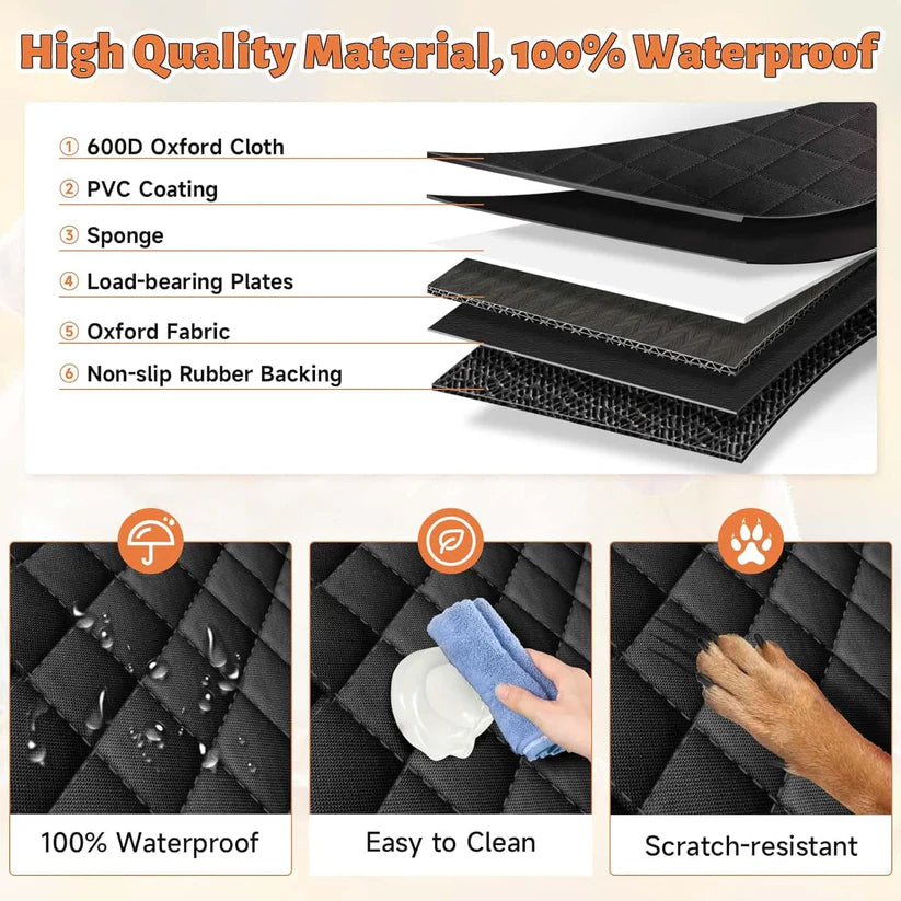 PawTasticLife™ Dog Car Seat Cover Waterproof