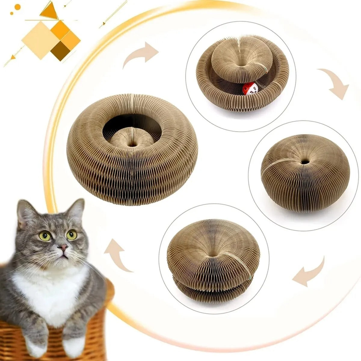 PawTasticLife™Magic Cat Scratch Organ Board Cat Toy