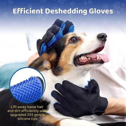 PawTasticLife™ Grooming Gloves – Deshedding & Massaging