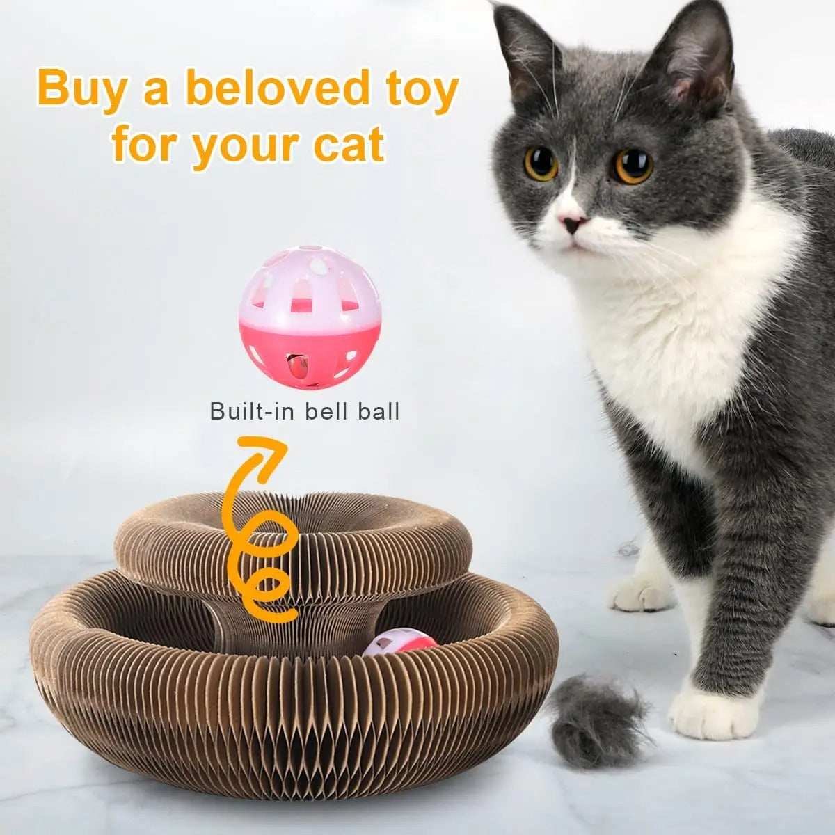 PawTasticLife™Magic Cat Scratch Organ Board Cat Toy