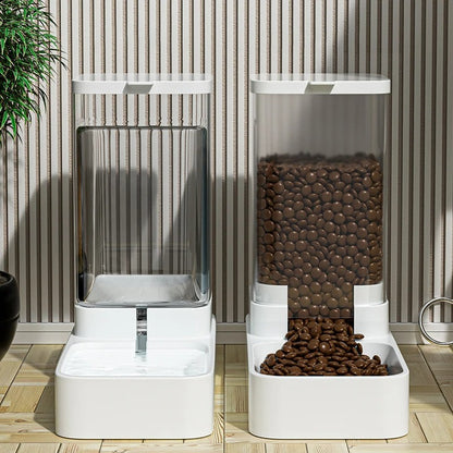PawTasticLife™Dog Feeder Cat Automatic Feeding Water Bowl Transparent