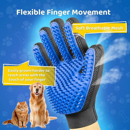 PawTasticLife™ Grooming Gloves – Deshedding & Massaging