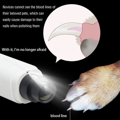 PawTasticLife™ - LED Electric Pet Nail Grinder